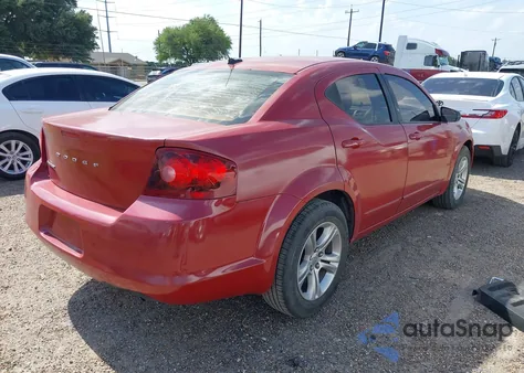 2013 Dodge Avenger Se from USA, damaged, VIN 1C3CDZAB1DN589112